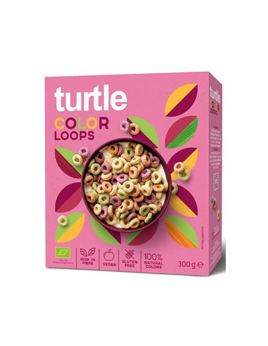 Krążki Zbożowe Kolorowe Bio Bezglutenowe - 300g - Turtle