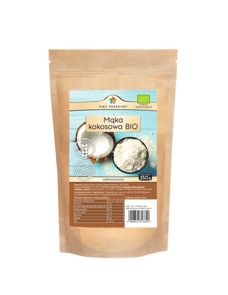 Mąka kokosowa BIO - 250g - Pięć Przemian