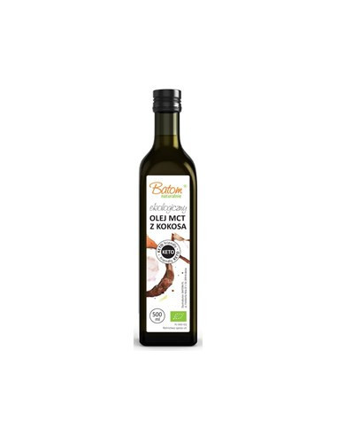 Olej MCT z kokosa Bio - 500 ml - Batom