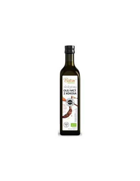 Olej MCT z kokosa Bio - 500 ml - Batom