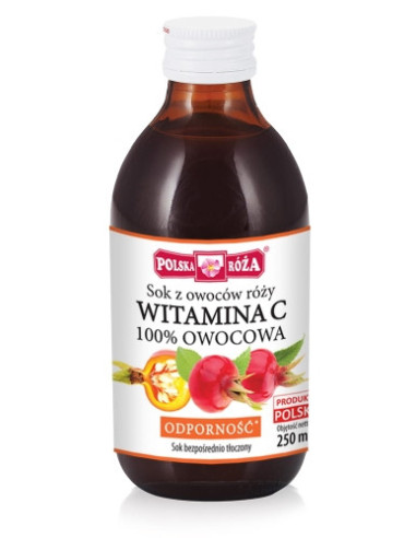 WITAMINA C niesłodzona sok z róży - 250ml - Polska Róża