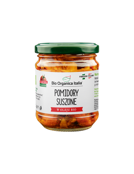 Pomidory podsuszone w zalewie olejowej bio - 190g - BIORGANICA