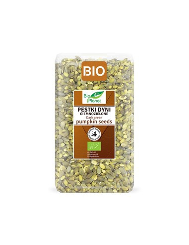 Pestki Dyni Ciemnozielone Uprawiane w Europie Bio - 1kg - Bio Planet