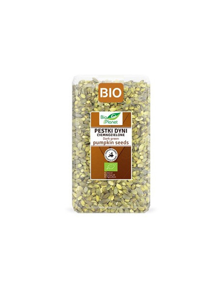 Pestki Dyni Ciemnozielone Uprawiane w Europie Bio - 1kg - Bio Planet