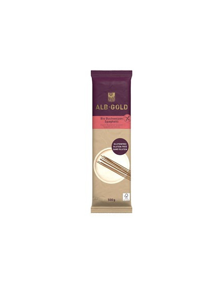 Makaron spaghetti gryczany bezglutenowy bio - 500 g - Alb-Gold