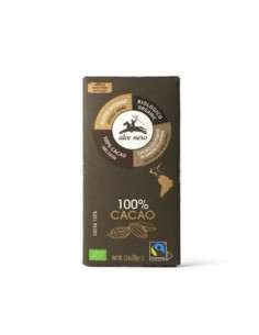 Tabliczka gorzka 100% Kakao BIO  - 50g - Alce Nero