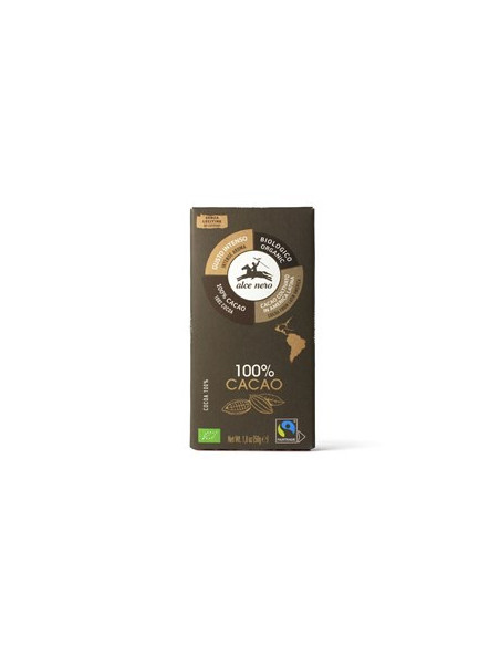 Tabliczka gorzka 100% Kakao BIO  - 50g - Alce Nero