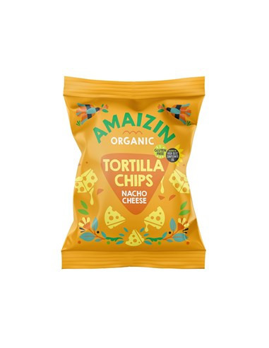 Chipsy nachosy kukurydziane o smaku serowym - 150g - Amaizin