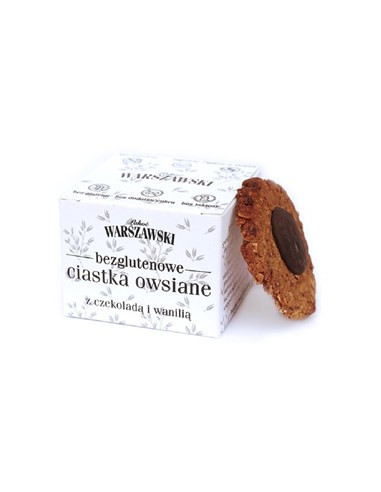 Ciastka owsiane z czekoladą i wanilią bezglutenowe - 150g - Warszawski