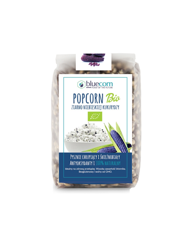 Popcorn z niebieskiej kukurydzy bio - 350g - Bio Planet