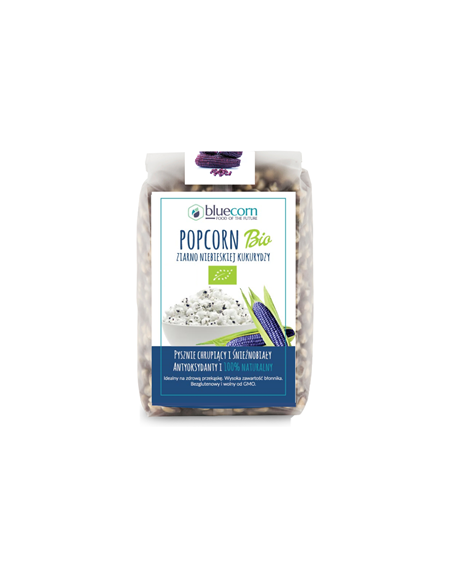 Popcorn z niebieskiej kukurydzy bio - 350g - Bio Planet