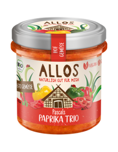 Pasta Warzywna z Trzema Rodzajami Papryki Bezglutenowa Bio - 135g - Allos