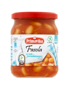Fasola w sosie pomidorowym - 440g - Primavika