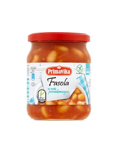 Fasola w sosie pomidorowym - 440g - Primavika