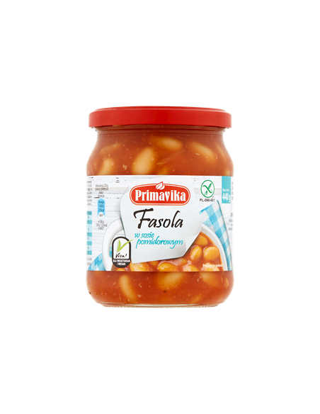 Fasola w sosie pomidorowym - 440g - Primavika