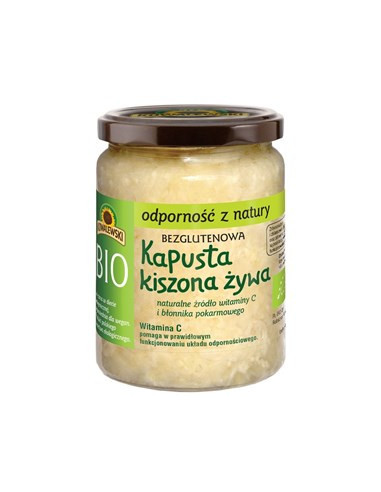 Kapusta kiszona niepasteryzowana bezglutenowa BIO - 400g - Kowalewski