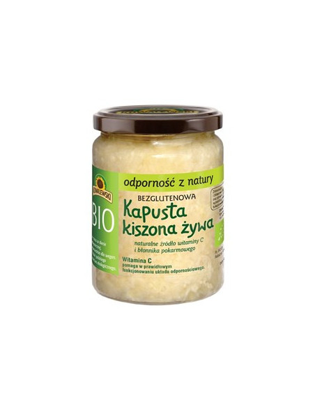 Kapusta kiszona niepasteryzowana bezglutenowa BIO - 400g - Kowalewski
