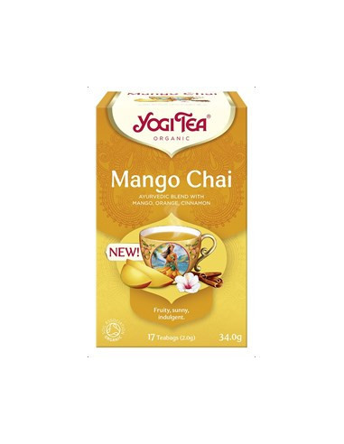 Herbatka Mango Chai BIO 17 saszetek - 34g - Yogi Tea