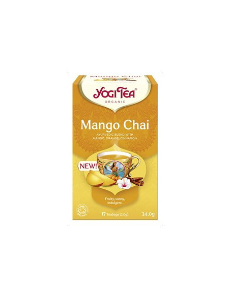 Herbatka Mango Chai BIO 17 saszetek - 34g - Yogi Tea