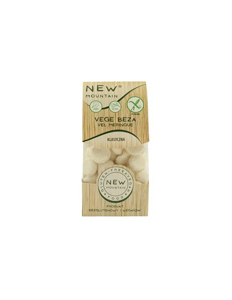 Bezy wegańskie klasyczne bezglutenowe - 50g - New Mountain