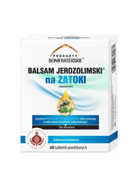 Balsam jerozolimski na zatoki - 60kaps - Produkty Bonifraterskie