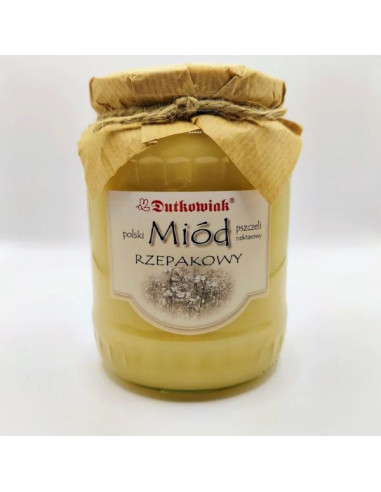Miód rzepakowy - 900g - Dutkowiak