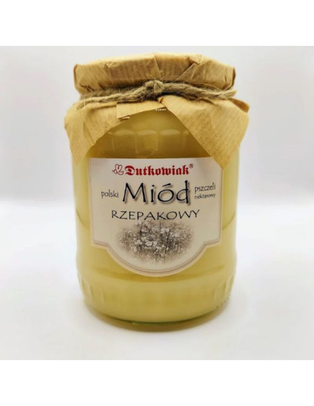 Miód rzepakowy - 900g - Dutkowiak