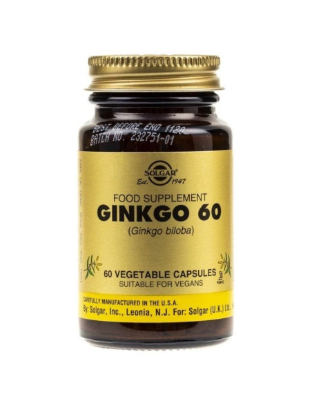 Ginkgo biloba 60mg - 60kaps - Solgar