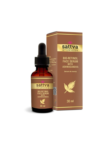 Serum do twarzy z ashwagandhą i bio-retinolem - 30ml - Sattva