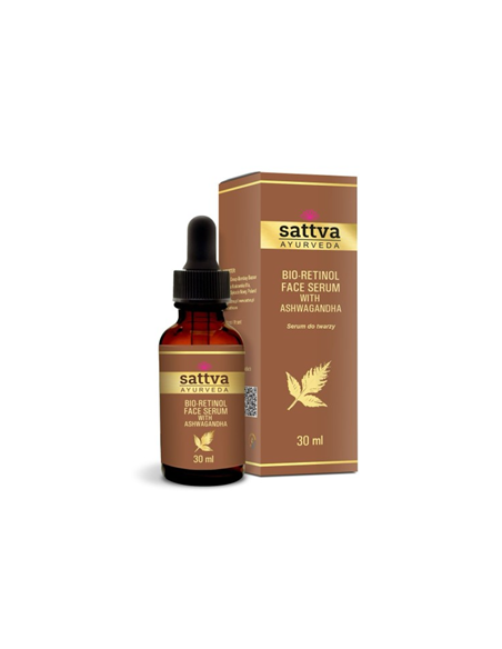 Serum do twarzy z ashwagandhą i bio-retinolem - 30ml - Sattva