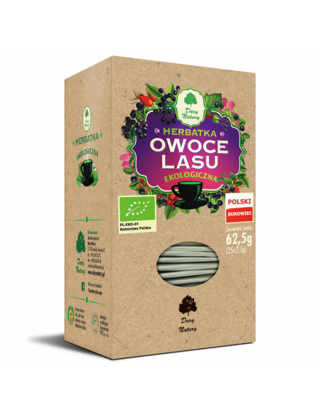Herbatka owoce lasu - 25x2,5g - Dary Natury