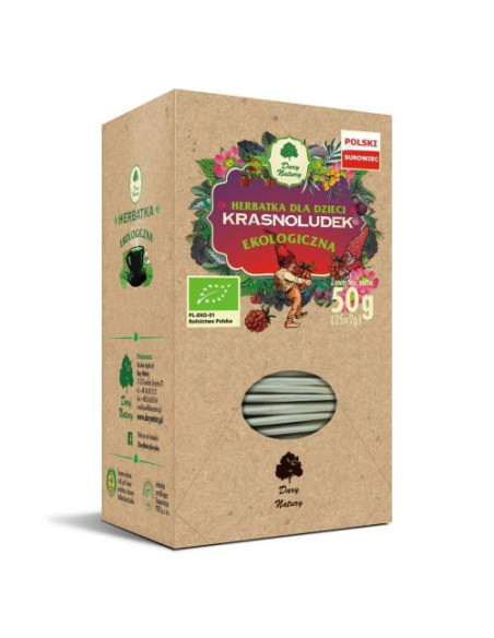 Herbatka dla dzieci krasnoludek BIO - (25x2g) 50g - Dary Natury