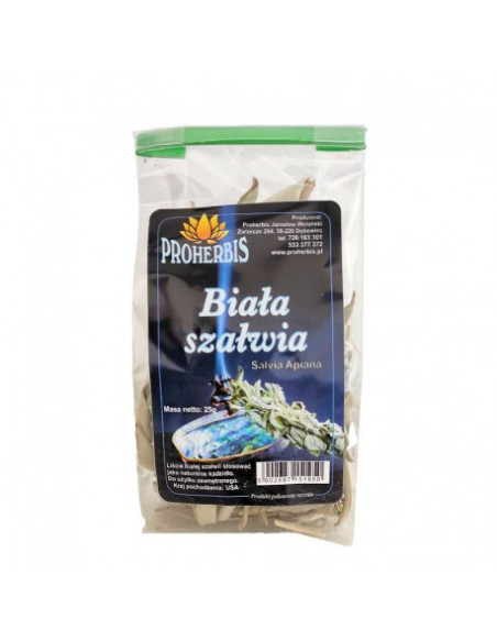 Biała Szałwia Kadzidło - 25g - Proherbis
