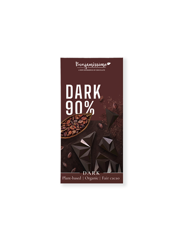 Czekolada gorzka bezglutenowa 90 % bio - 60g - Benjamissimo