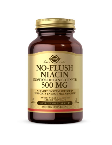 NO FLUSH Niacin  - 100kaps - Solgar
