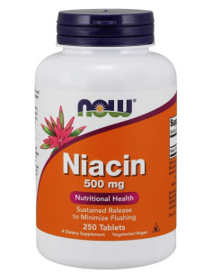 Niacin 500mg - 250tabl - Now foods