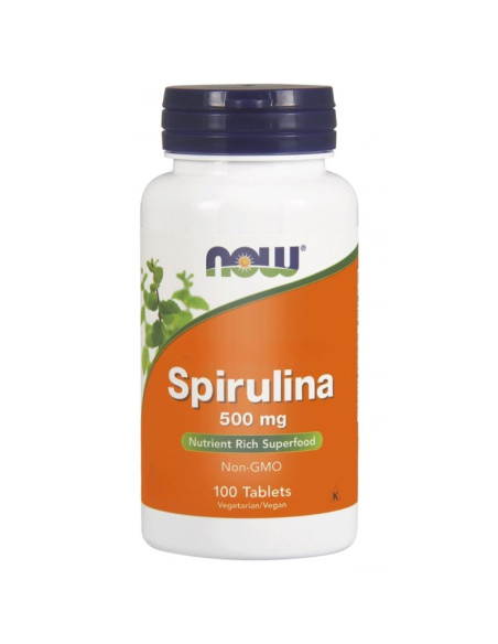 Spirulina 500mg - 100tabl - Now Foods