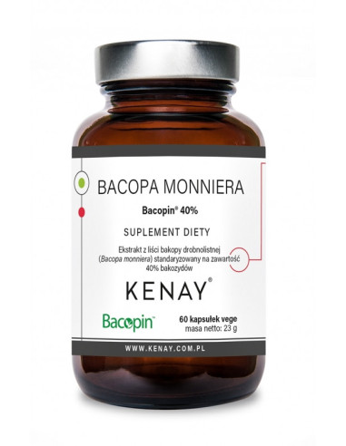 Bacopa Monniera Bacopin 40% -  60kaps - Kenay