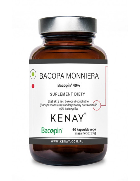 Bacopa Monniera Bacopin 40% -  60kaps - Kenay