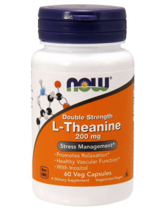 L-Theanine double strenght -200mg - 60kaps - Now Foods