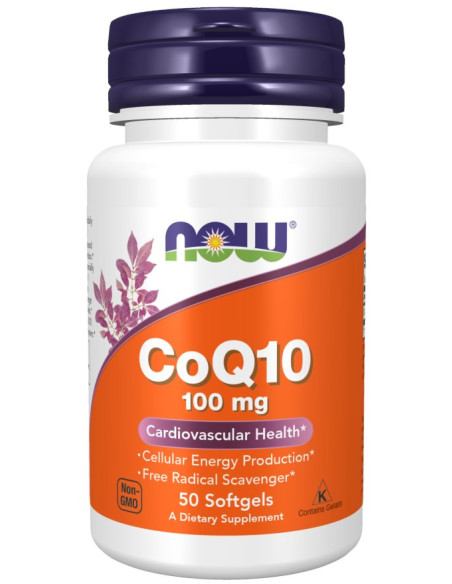 Koenzym Q10 100mg - 50kaps - Now Foods