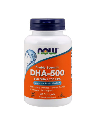 DHA 500mg EPA 250mg - 90kaps - Now Foods