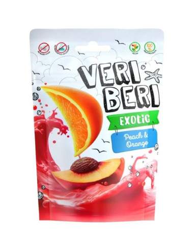 Żelki bezglutenowe brzoskwinia pomarańcza - 50g - Veri Beri