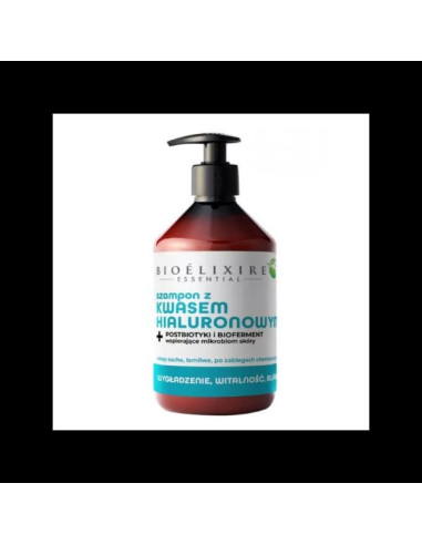 Szampon nawilżający z kwasem hialuronowym - 500ml - Bioelexire