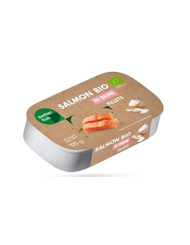 Łosoś atlantycki w sosie własnym bio - 125g (75g) - Better Fish
