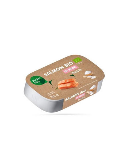 Łosoś atlantycki w sosie własnym bio - 125g (75g) - Better Fish