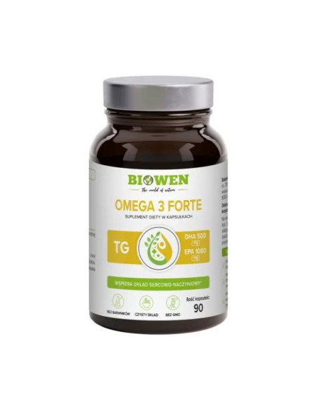 Omega 3 forte 1000 mg EPA 500 mg DHA - 90kaps - Biowen