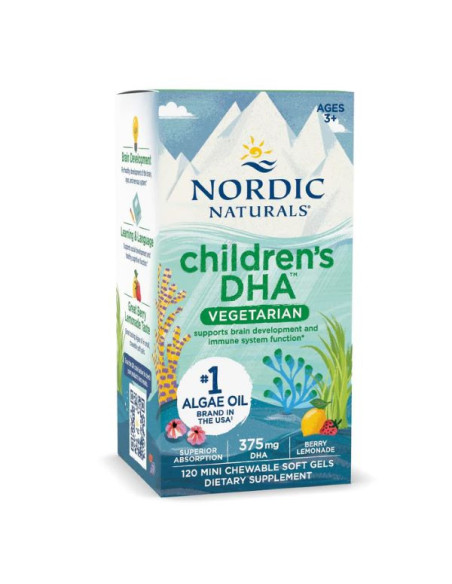 Childrens DHA 375mg Berry Lemon - 120kaps - Nordic