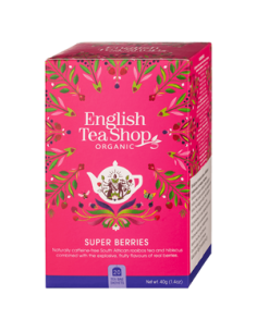 Herbatka z hibiskusem, rooibos, truskawkami, borówkami i malinami bio - 20x2g - English Tea
