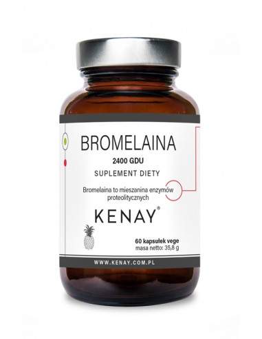 Bromelaina 2400 GDU - 60kaps Kenay